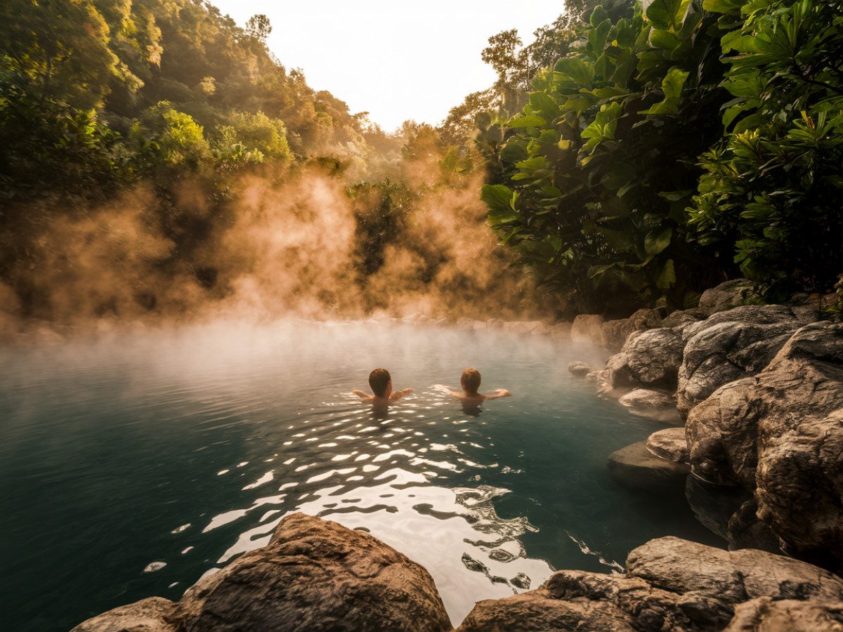 L'immersion dans les sources chaudes