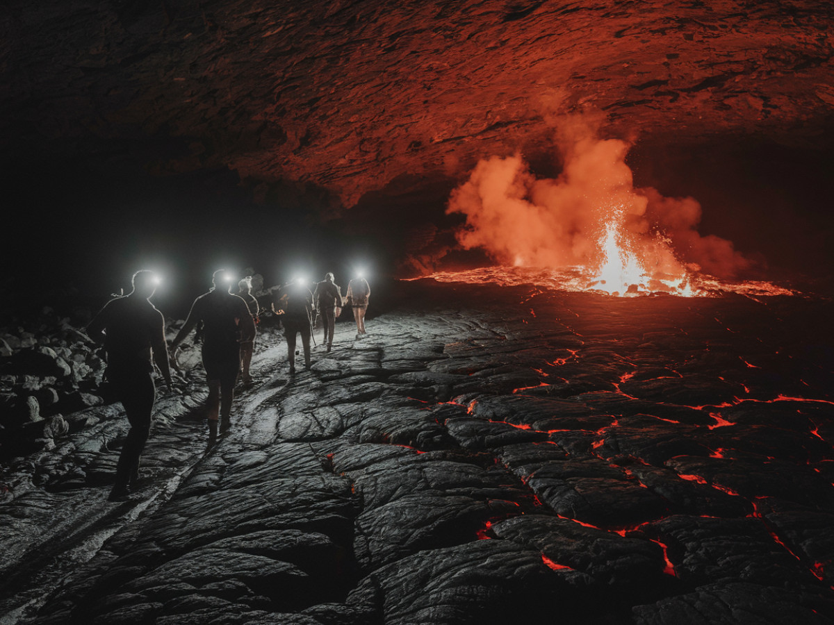 L'exploration des grottes de lave